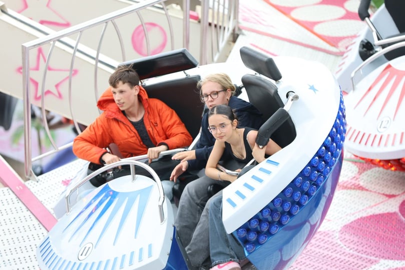 „Gut festhalten! Jetzt kommt noch eine Runde - und zwar rückwärts!“