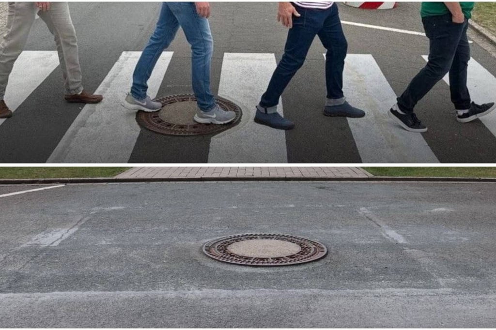 Illegal aufgebrachter Zebrastreifen sorgt in Kinderhaus für Aufsehen