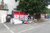 So sah es am Donnerstag (24. Juli) auf dem Parkplatz des Combi-Marktes aus. Die Altkleidercontainer sollen im Herbst abgebaut werden.