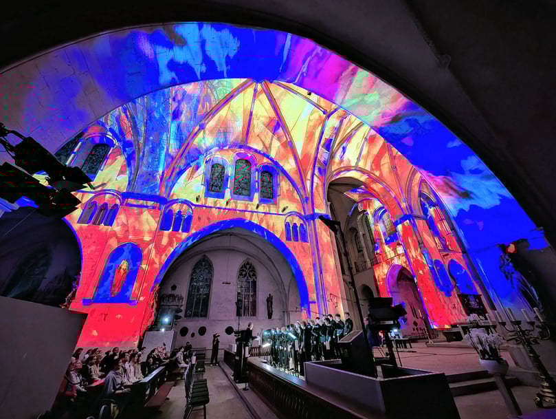 Die Lichtshow Luminiscence feierte am Donnerstag im Dom Premiere.