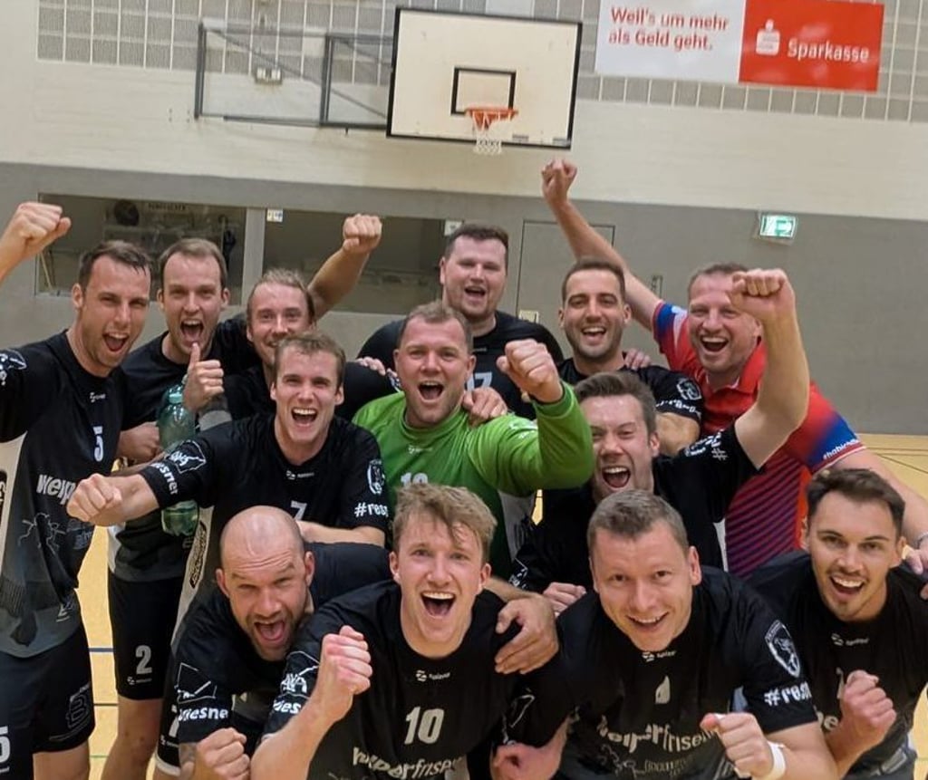 So seh´n Sieger aus: Die Havixbecker nach ihrem grandiosen Sieg bei der Arminia.