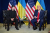 Trump hat sich in New York mit Selenskyj getroffen - kurz danach äußert er sich zur Zukunft des von Russland angegriffenen Landes. 