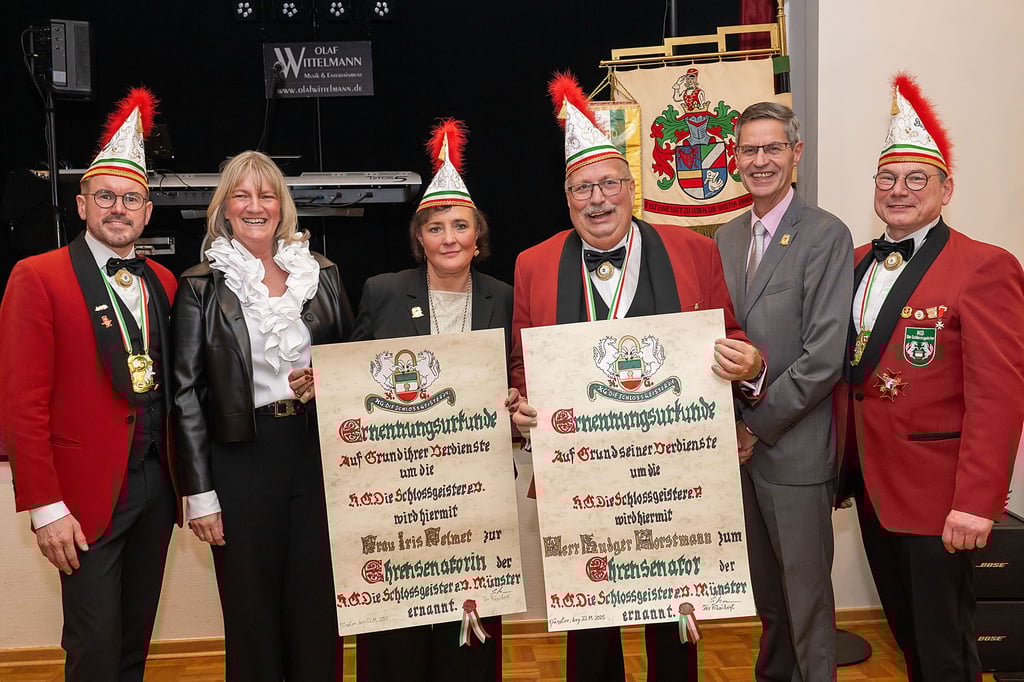 Die KG Schlossgeister ernennt neue Ehrensenatoren