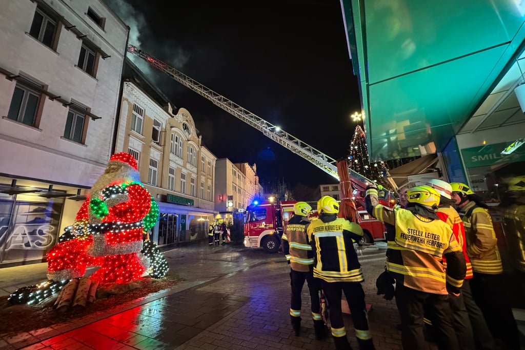 Großeinsatz am Herforder Weihnachtsmarkt