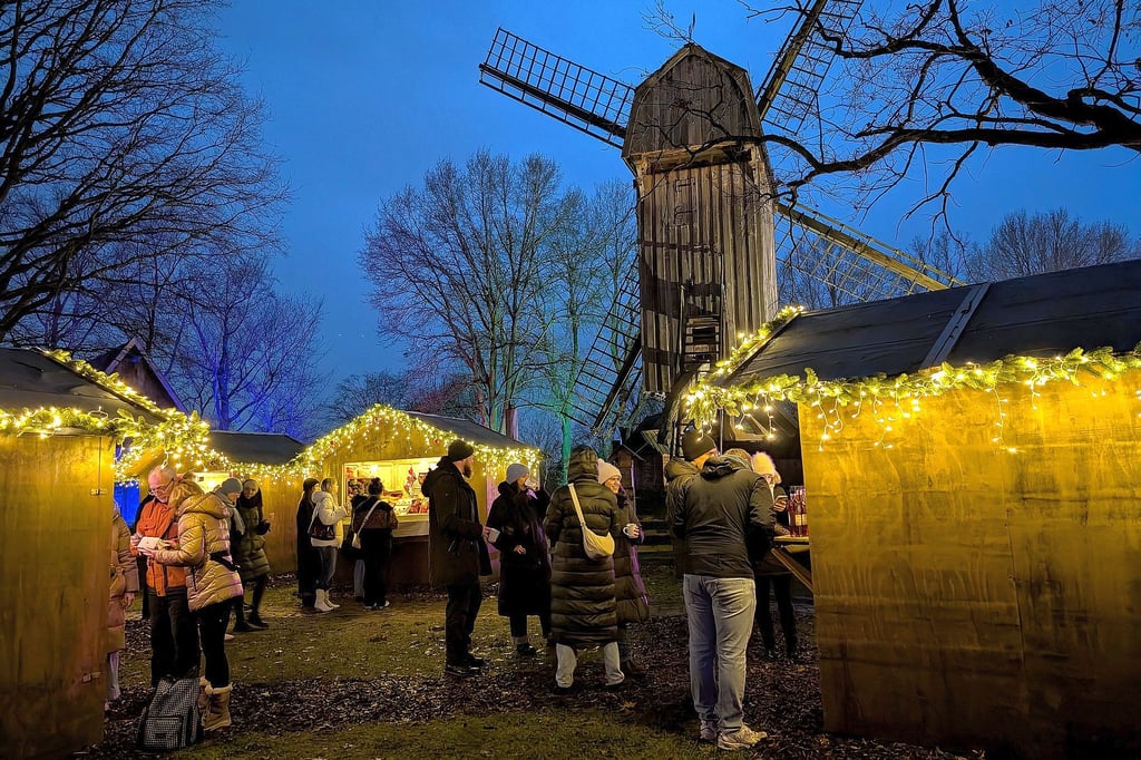 Mühlenhof: Regen hält Weihnachtsmarktbesucher ab