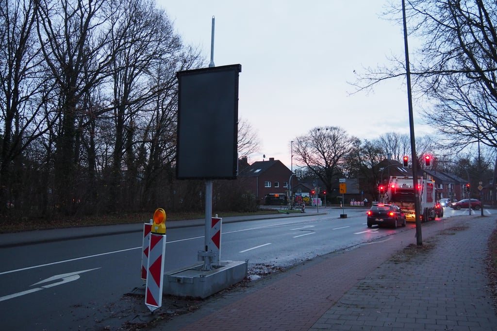 Dingbängerweg: LED-Anzeige soll bald verschwinden