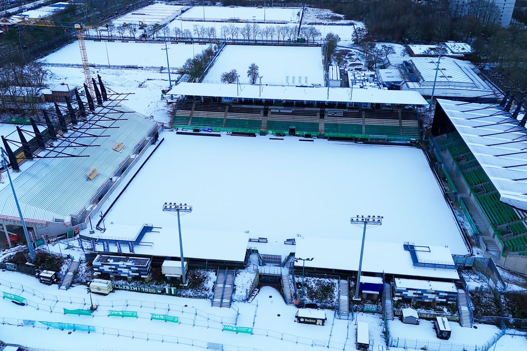 Bauarbeiten am Stadion sind vor dem Zeitplan