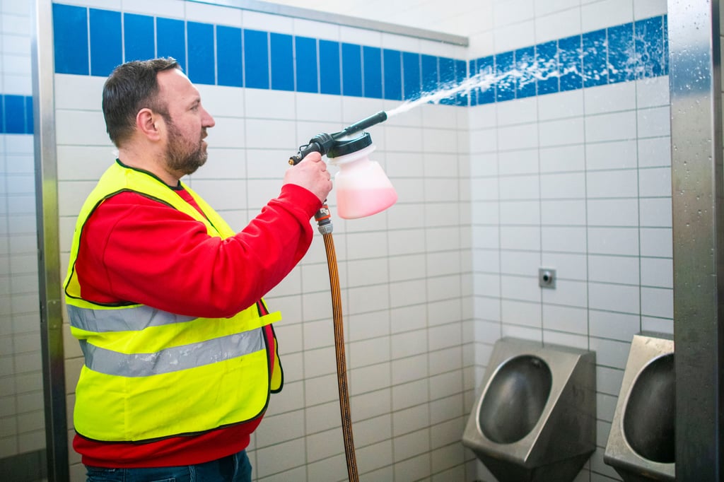 Der Mann ohne Ekel: André Sperling reinigt Toiletten auf Rastplätzen