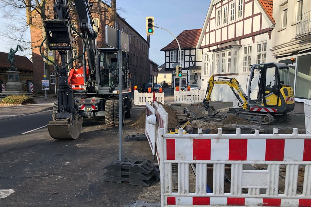 Ortsdurchfahrt Halle wird ab 26. Januar lange gesperrt