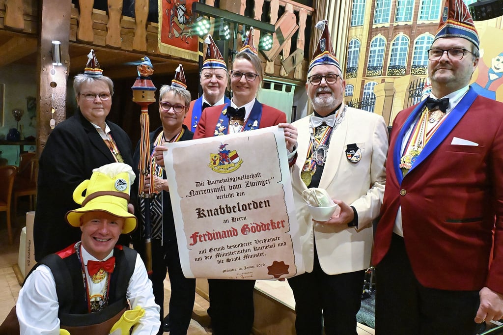 Knabbelorden für Ferdinand Göddeker: Karnevalist aus Tradition