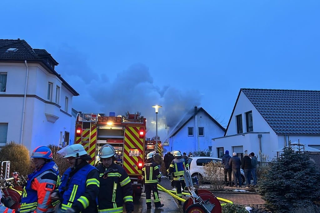 Dachstuhlbrand in Spenge