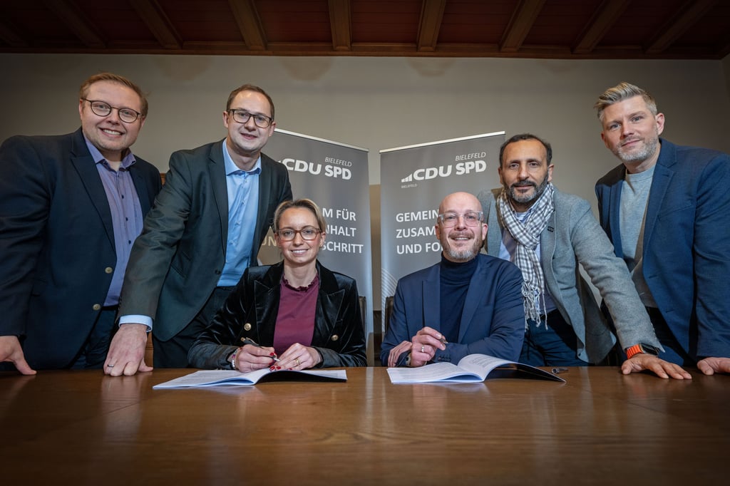 Die erste schwarz-rote Koalition in Bielefeld steht