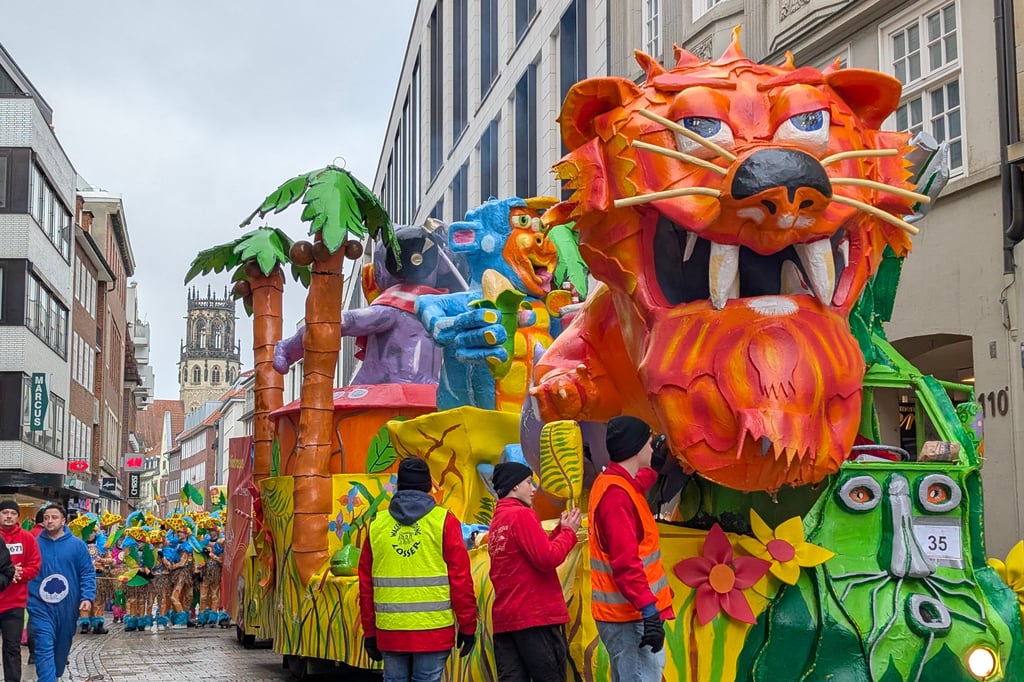 Münster feiert Karneval: So lief der Rosenmontagszug