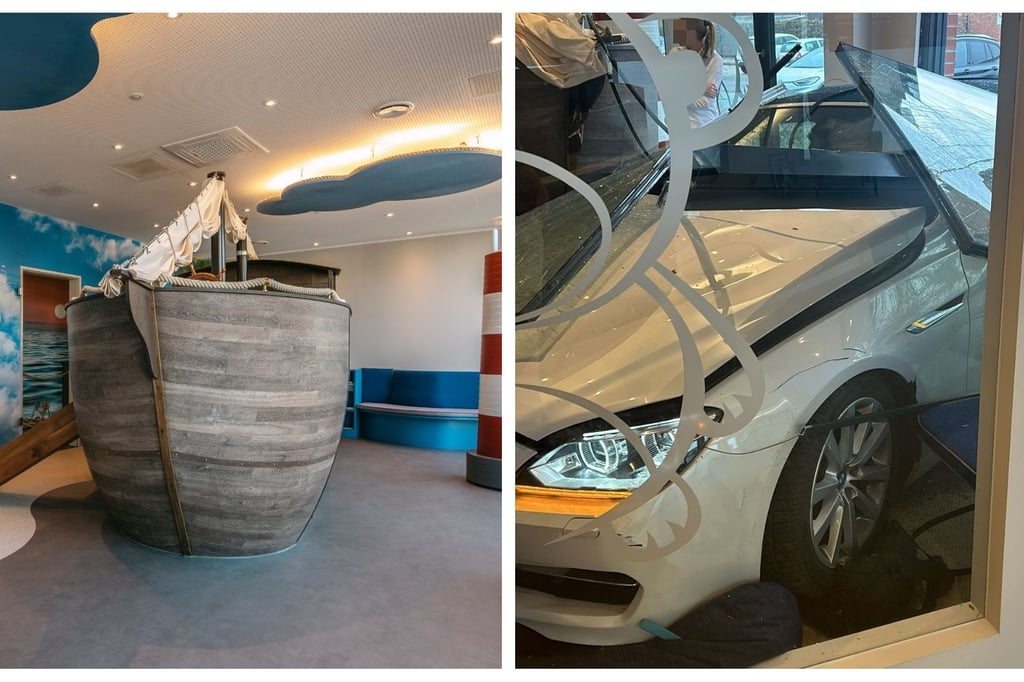 Auto krachte in Wartezimmer: „Das Gebäude hat kurz vibriert“